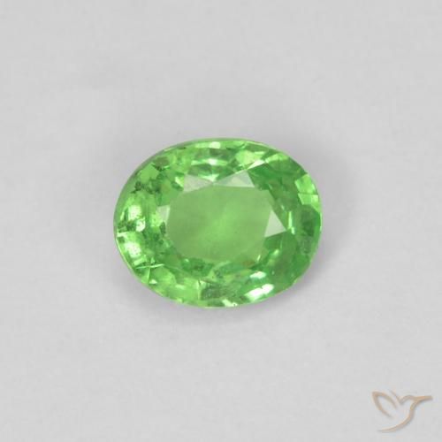 0.28ct 天然 ライブリーグリーン ツァボライトガーネット, 楕円形, VS