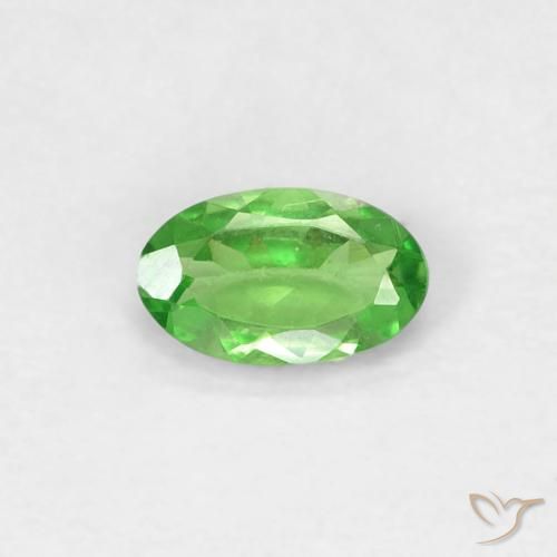 0.25ct 天然 ライブリーグリーン ツァボライトガーネット, 楕円形, VVS