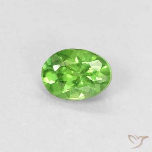 0.24ct 天然 ライブリーグリーン ツァボライトガーネット, 楕円形, VS