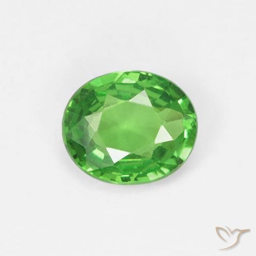 0.71ct 天然 ミディアムグリーン ツァボライトガーネット, 楕円形, VS