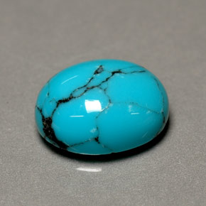 1.93カラットの天然ブルーターコイズ（10.1×8.1 mm・オーバルカット）