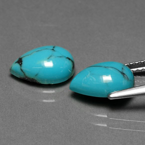 自然派の商品を探す ct ブルー ターコイズ 宝石, 洋梨の形, アフガニスタン からGemSelectで. 在庫あり、世界各国へ発送!