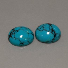 カラットの天然ブルーターコイズ（11.9×10 mm・オーバルカット）