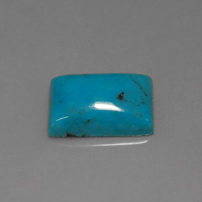 3.22カラットの天然ブルーターコイズ（12×8.1 mm・バゲット）