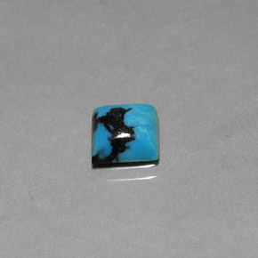 1.84カラットの天然ブルーターコイズ（8.1×8 mm・四角）