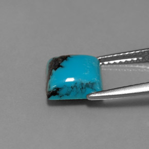 1.80カラットの天然ブルーターコイズ（8.1×8 mm・四角）