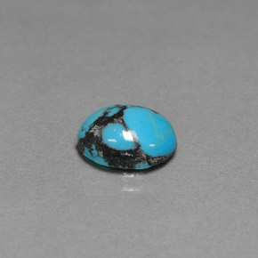 1.44カラットの天然ブルーターコイズ（10×8 mm・オーバルカット）