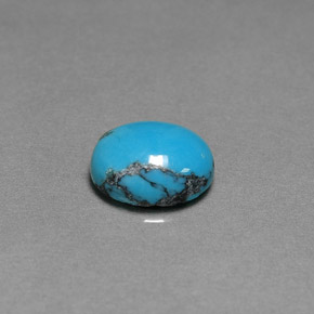 2.16カラットの天然ブルーターコイズ（10×8.1 mm・オーバルカット）