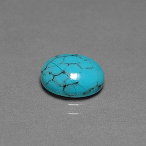 1.70カラットの天然ブルーターコイズ（9.8×8 mm・オーバルカット）