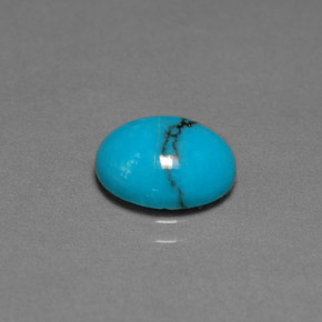 1.91カラットの天然ブルーターコイズ（10×8.1 mm・オーバルカット）