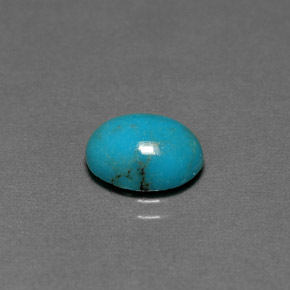 2.08カラットの天然ブルーグリーンターコイズ（10.2×8.1 mm・オーバルカット）