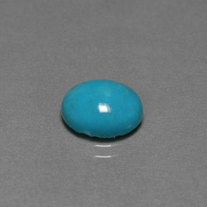 2.20カラットの天然ブルーグリーンターコイズ（9.9×8 mm・オーバルカット）