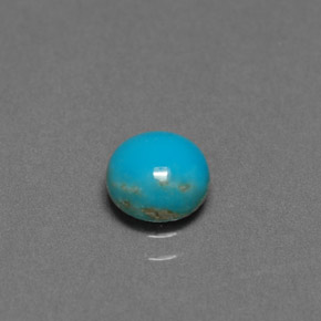 0.79カラットの天然ブルーターコイズ（6.13 mm・ラウンドカット）