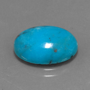 4.43カラットの天然ブルーターコイズ（14×10.1 mm・オーバルカット）