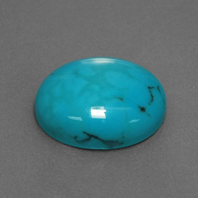2.77カラットの天然ブルーターコイズ（11.9×10 mm・オーバルカット）