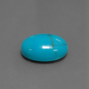 3.49カラットの天然ブルーターコイズ（13.9×10 mm・オーバルカット）