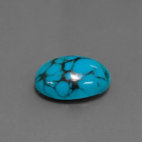 3.50カラットの天然ブルーターコイズ（14×10 mm・オーバルカット）