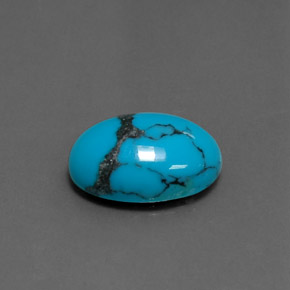 3.61カラットの天然ブルーターコイズ（14×10.1 mm・オーバルカット）