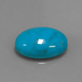 4.53カラットの天然ブルーターコイズ（14.1×10 mm・オーバルカット）