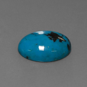 4.48カラットの天然ブルーターコイズ（14.1×10.4 mm・オーバルカット）