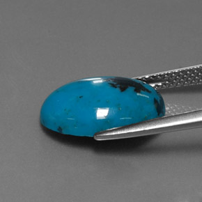 4.48カラットの天然ブルーターコイズ（14.1×10.4 mm・オーバルカット）