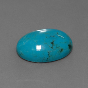 4.25カラットの天然ブルーターコイズ（14×10.1 mm・オーバルカット）