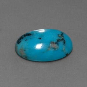 4.33カラットの天然ブルーターコイズ（14.4×10.2 mm・オーバルカット）