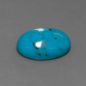 3.93カラットの天然ブルーターコイズ（13.9×9.8 mm・オーバルカット）