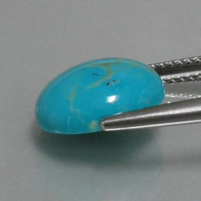 3.06カラットの天然ブルーターコイズ（12.1×10 mm・オーバルカット）