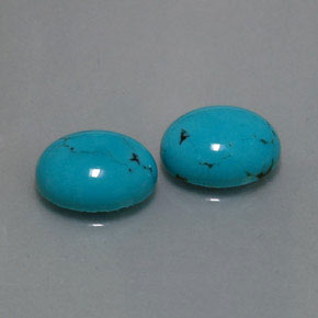 カラットの天然ブルーターコイズ（12.1×10.1 mm・オーバルカット）