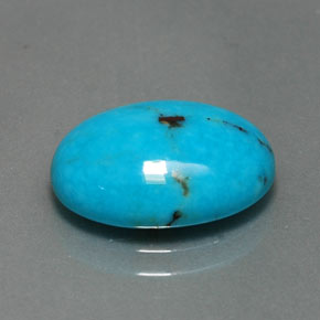 4.22カラットの天然ブルーターコイズ（13.9×10.1 mm・オーバルカット）