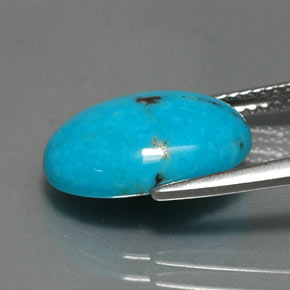 4.22カラットの天然ブルーターコイズ（13.9×10.1 mm・オーバルカット）