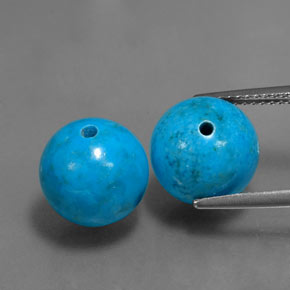 カラットの天然ブルーターコイズ（10.25 mm・球体 / ボール）