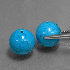 カラットの天然ブルーターコイズ（10.22 mm・球体 / ボール）