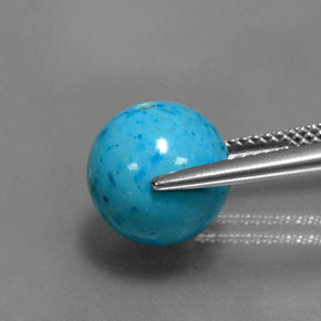 7.72カラットの天然ブルーターコイズ、スフェア / ボール、オペーク