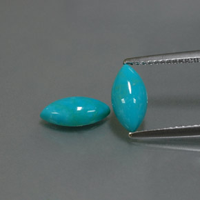カラットの天然ブルーターコイズ（10×5.1 mm・マーキス）