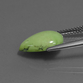 2.69カラットの天然イエローグリーンターコイズ、洋梨の形、オペーク
