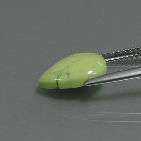 2.47カラットの天然イエローグリーンターコイズ、洋梨の形、オペーク