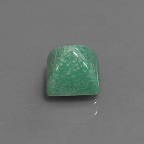 2.05カラットの天然グリーンターコイズ（7.1×6.9 mm・四角）
