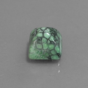 2.29カラットの天然グリーンターコイズ（7.1×7.1 mm・四角）