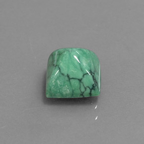 2.16カラットの天然グリーンターコイズ（7.1x7.1 mm・四角）
