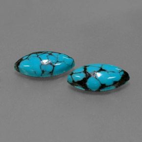 カラットの天然ブルーターコイズ（11.9×6 mm・マーキス）
