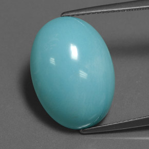 11.14カラットの天然ブルーターコイズ（18.3×13.3 mm・オーバルカット）