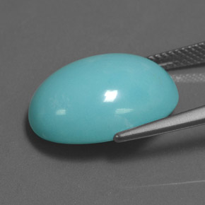 11.14カラットの天然ブルーターコイズ（18.3×13.3 mm・オーバルカット）
