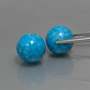 カラットの天然ブルーターコイズ（10.27 mm・球体 / ボール）