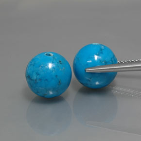 カラットの天然ブルーターコイズ（10.21 mm・球体 / ボール）