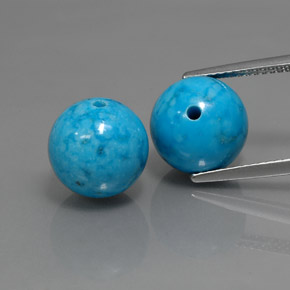 カラットの天然ブルーターコイズ（10.26 mm・球体 / ボール）