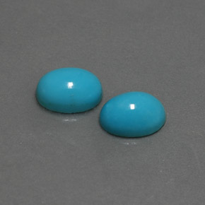 カラットの天然ブルーターコイズ（7.1×5.2 mm・オーバルカット）