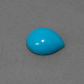 2.00カラットの天然ブルーターコイズ（10×7.9 mm・洋梨の形）