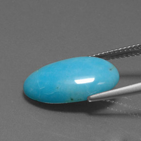 3.96カラットの天然ブルーターコイズ、ファンシーシェイプ、オペーク
